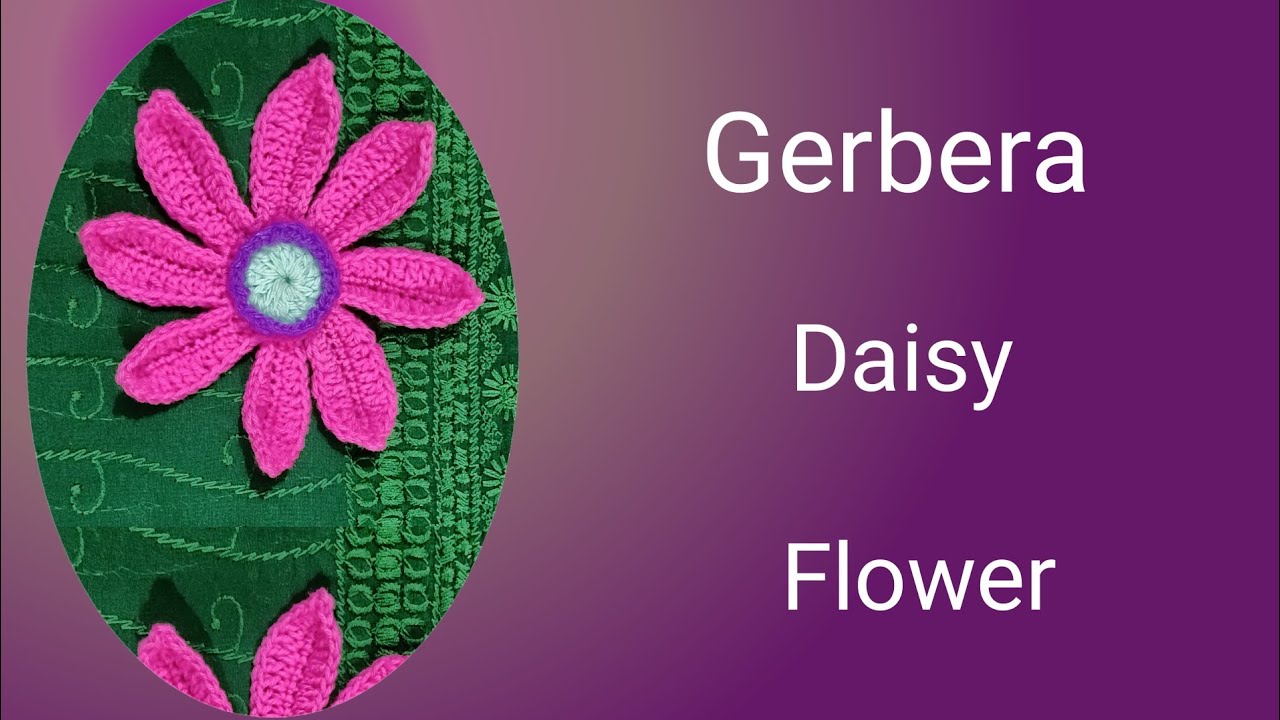 Crochet Gerbera Daisy Flower🌼 