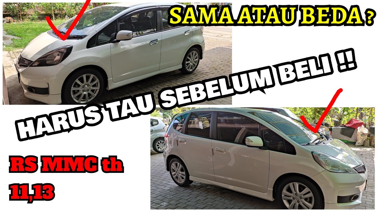 Perbedaan honda jazz rs mmc tahun 2012 dan 2013 ge8 sama sama facelift ! kamu harus tahu