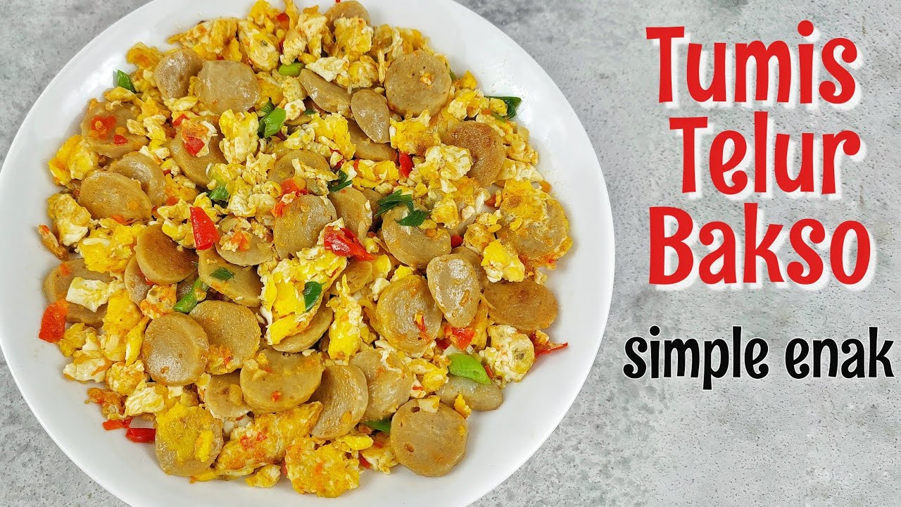 PUNYA TELUR DAN BAKSO DIBIKIN SEPERTI INI SAJA ! ENAK SIMPLE