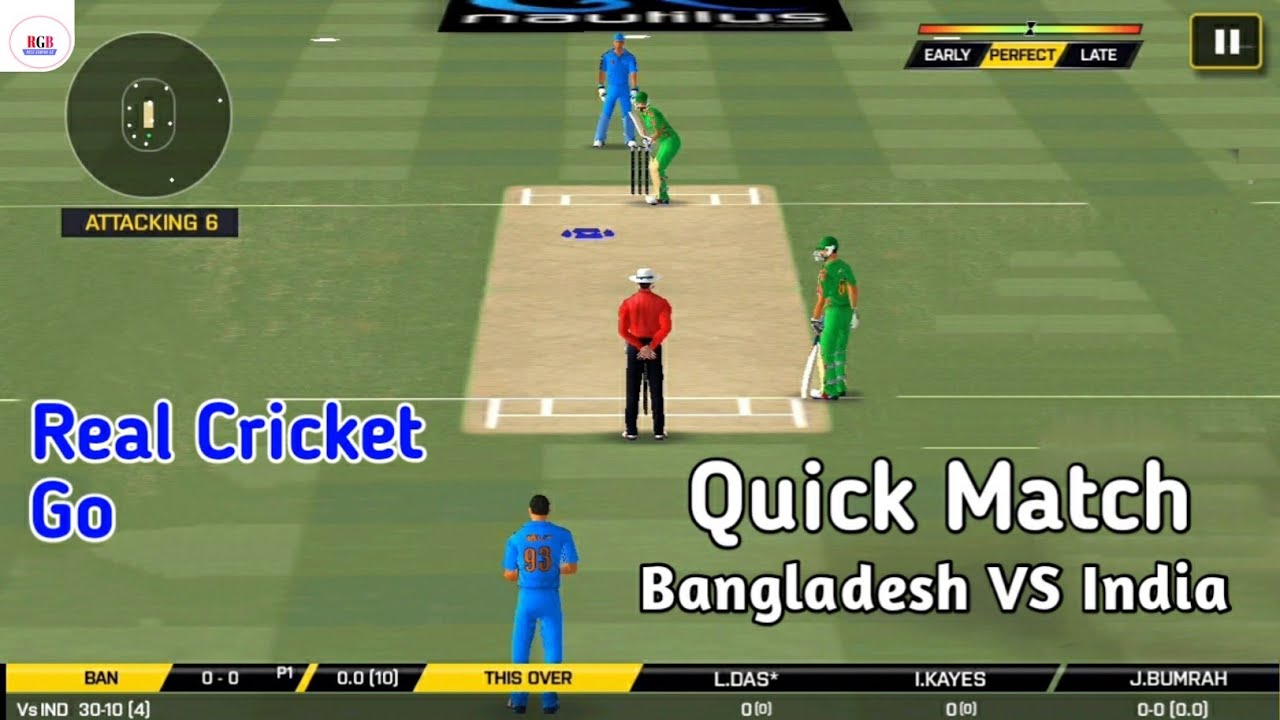 Real Cricket Go Quick Match Gameplay Bangladesh VS India