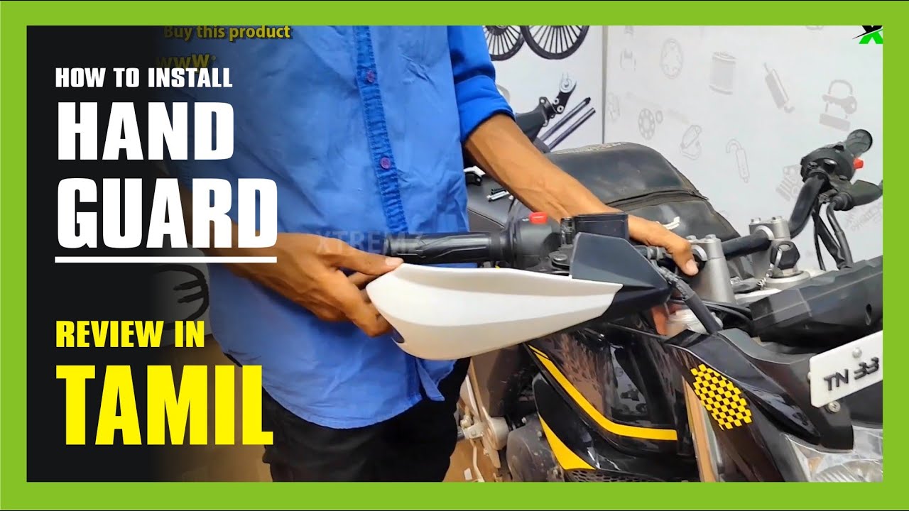 Motorbike KTM Hand Guard Protector Review in tamil | How to install bike hand guard | #xtremz