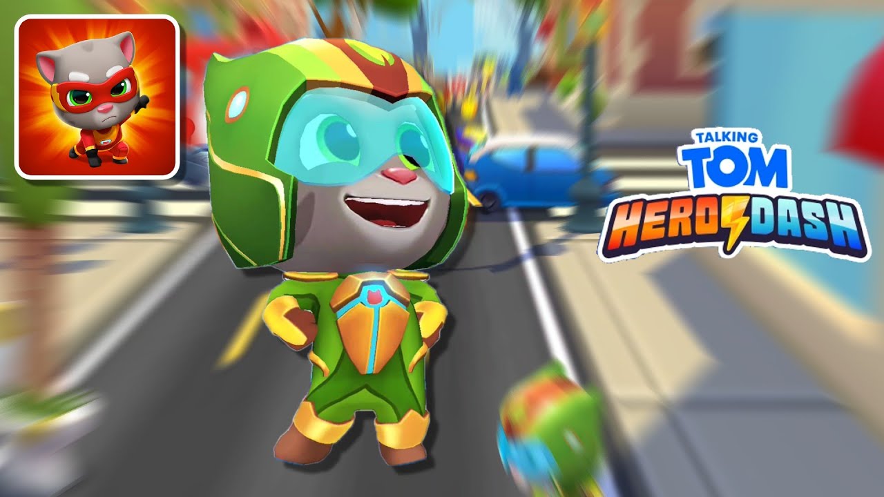 Talking Tom Hero Dash Rush Hour and Chasing the Moon Event - Planet Power Tom