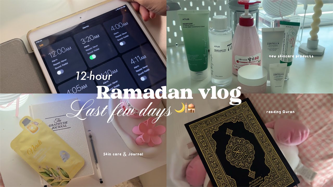 Last days of Ramadan⏳| reading Quran, unboxing new k-beauty products, making iftaar & more…