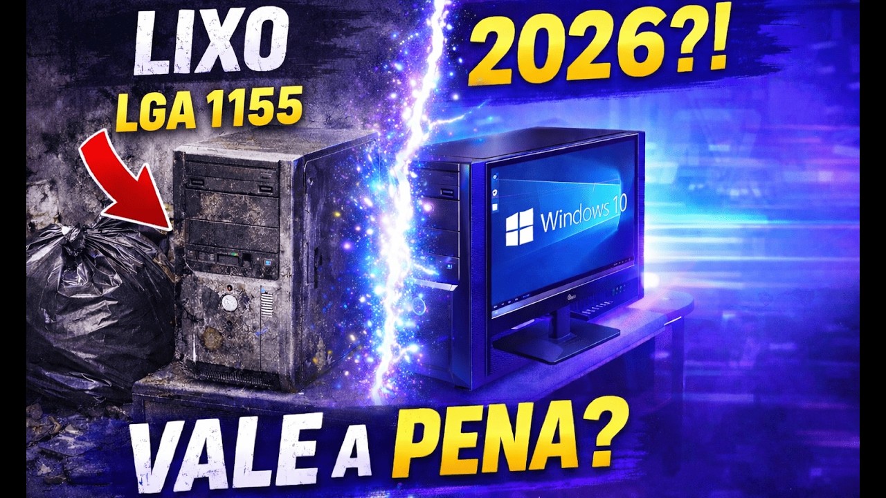 Achei um PC LGA 1155 no lixo - Ainda vale a pena em 2026?!