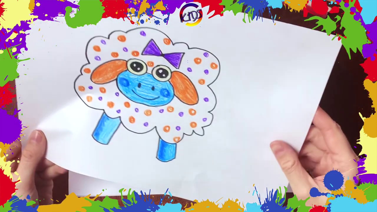 1- Dibuja una oveja | Dibujo para niños