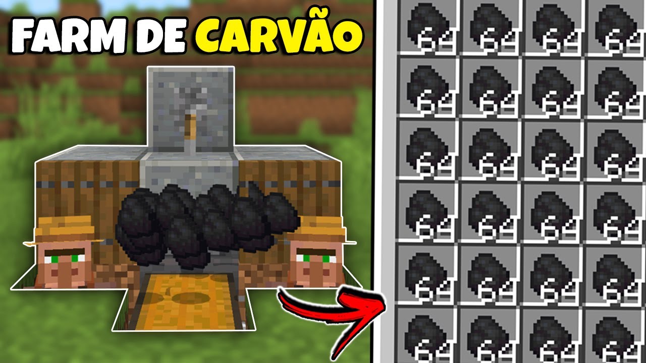 MELHOR FARM de CARVÃO no Minecraft Bedrock 1.21