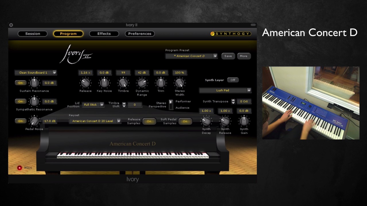 Synthogy Ivory II pianos Walkthrough