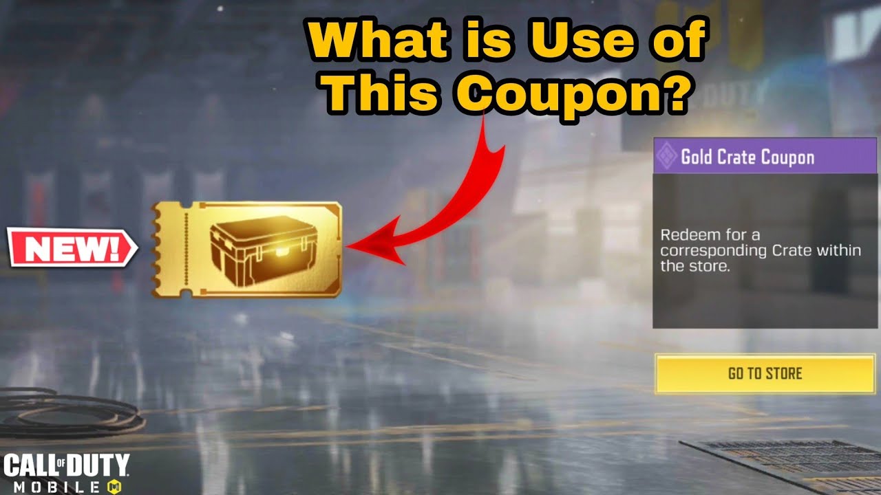 What is Use of Gold Crate Coupon in COD Mobile