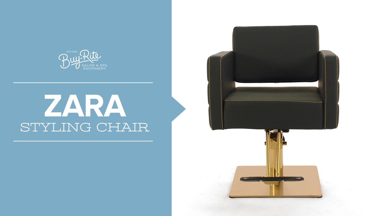 Zara Styling Chair | Modern & Stylish Gold Salon Chair from Buy-Rite Beauty