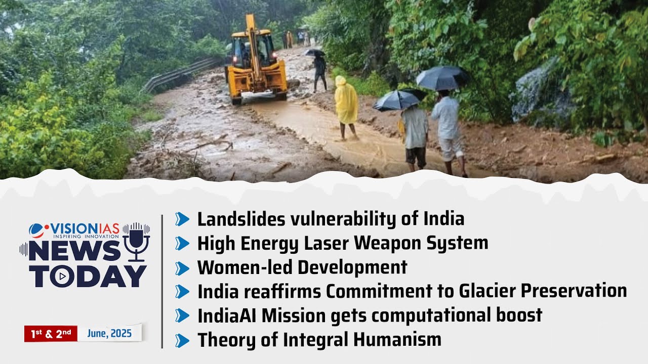 News Today | Daily Current Affairs | 1st & 2nd june, 2025