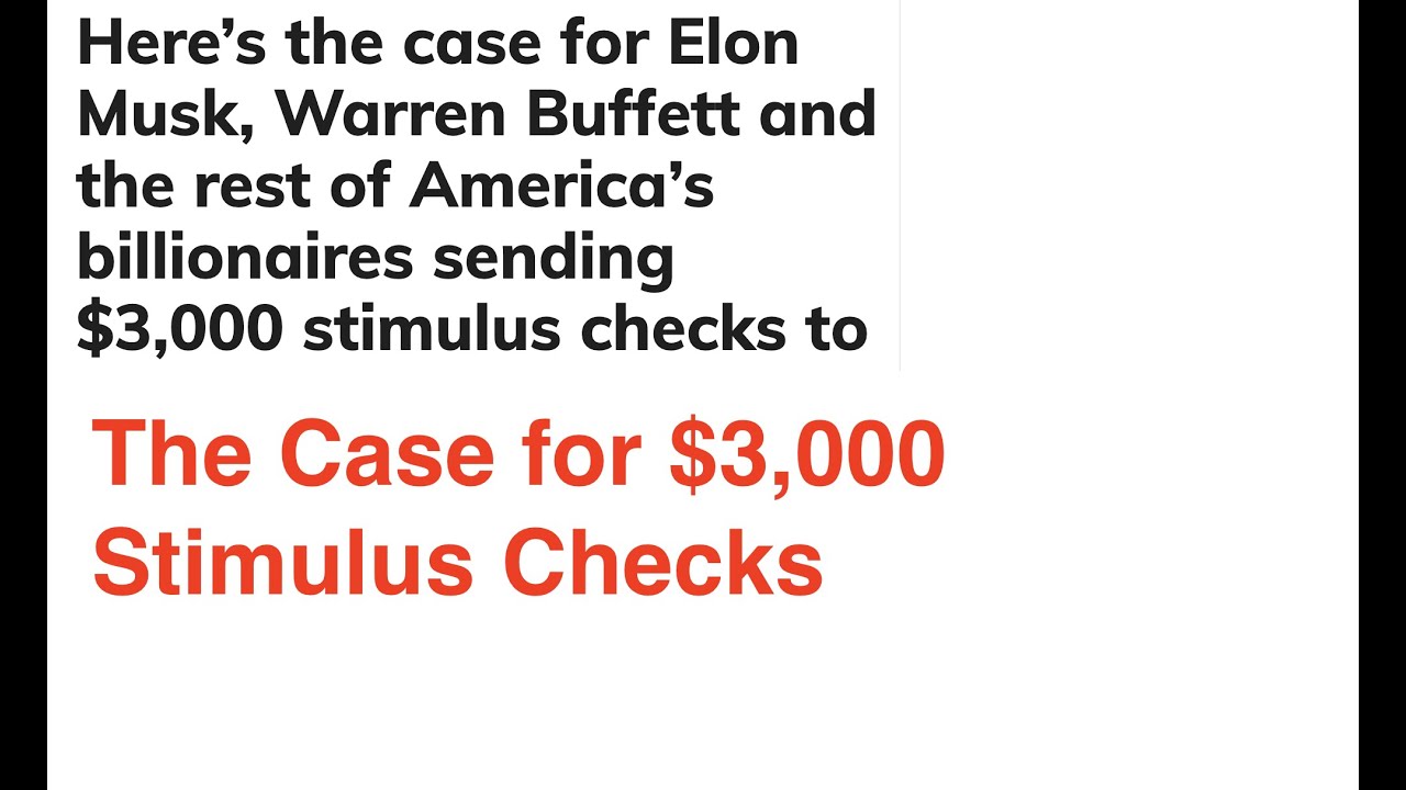 The Case for $3,000 Stimulus Checks | Government Passes Short-Term Extension Today