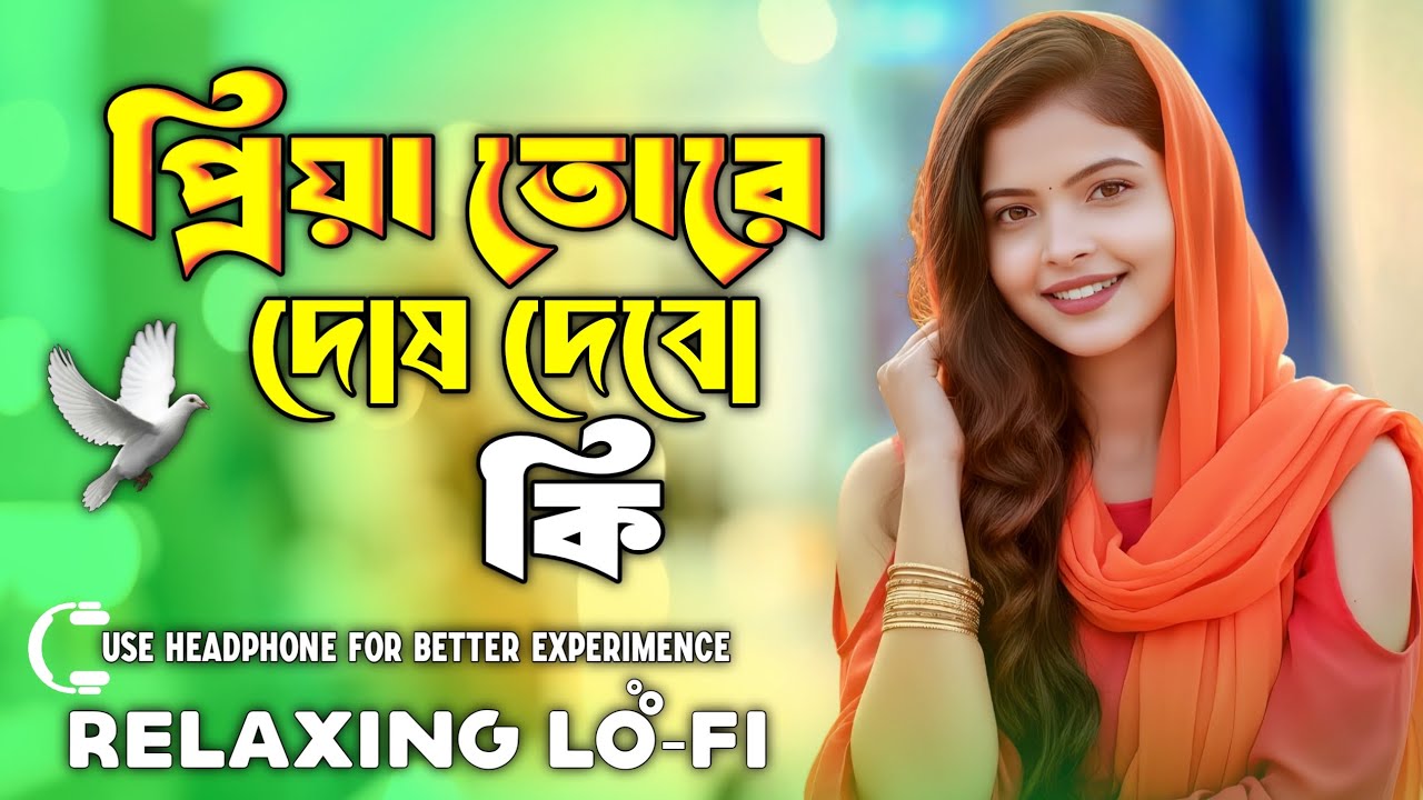 প্রিয়া তোরে দোষ দিবো কি কপাল যে মোর পোড়া | Priya Tore Dosh Dibo Ki Lofi | Bangla Relaxing Song