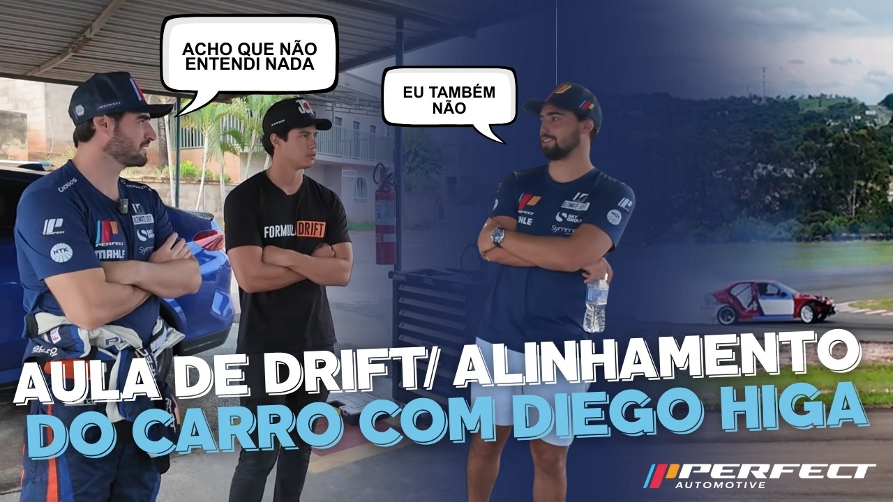 Aula de Drift com Diego Higa no ECPA | Alinhamento e Treino na Pista