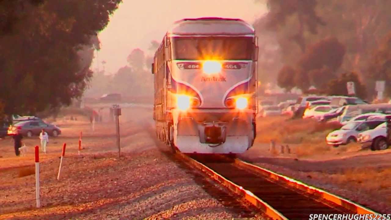 Amtrak & Coaster Trains in Leucadia & Laguna Niguel, CA (August 23rd, 2013)
