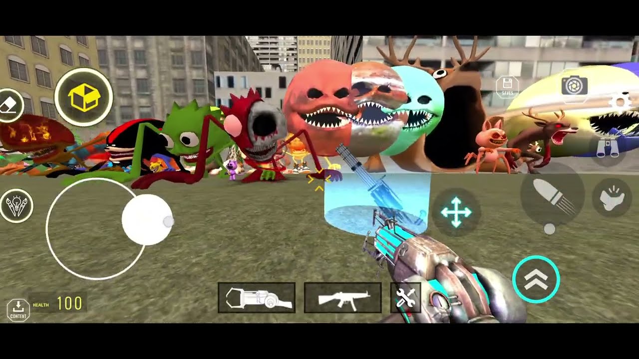 Nextbots in playground mod updated new 9.2.11 unlocked every character chasing nextbots