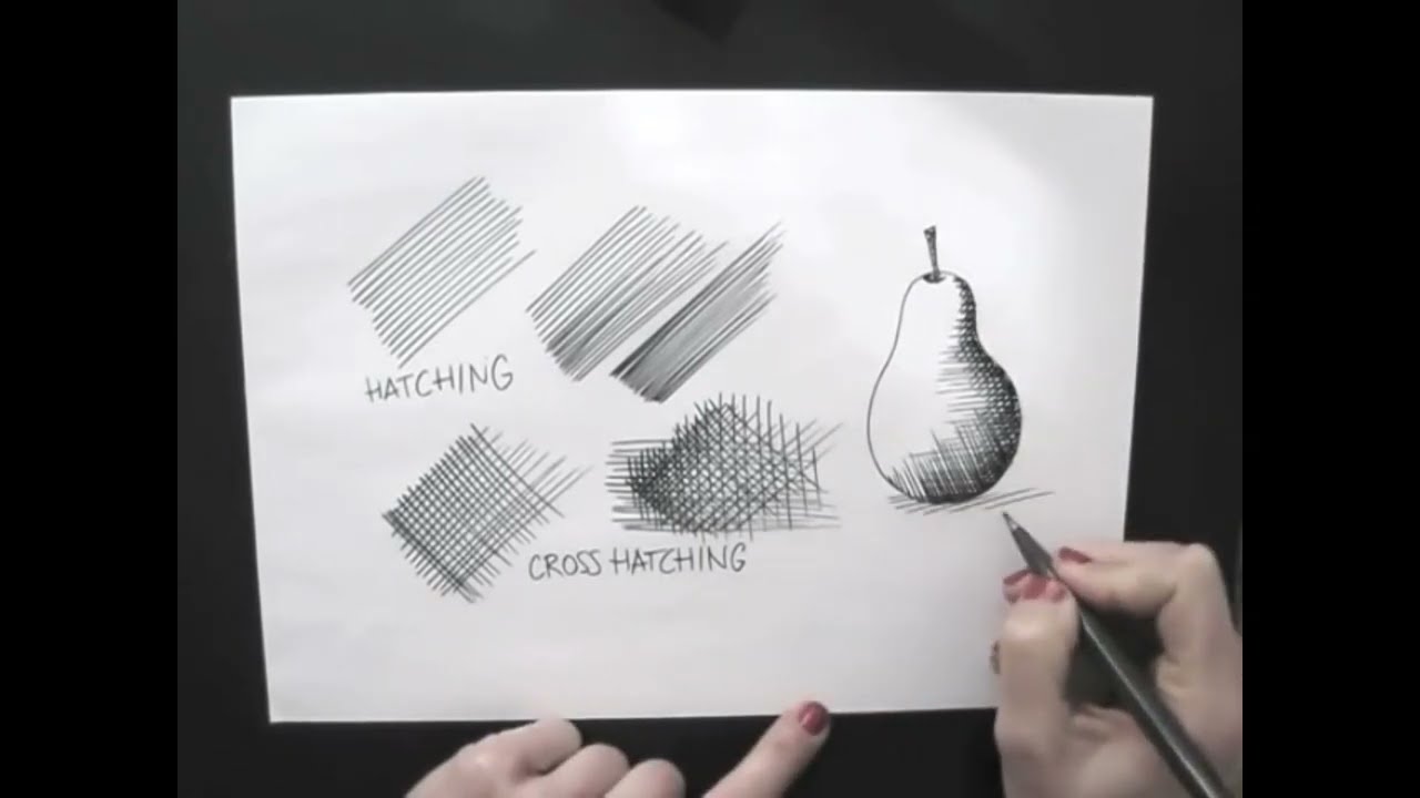 The Hatching Technique الرسم بالتهشير