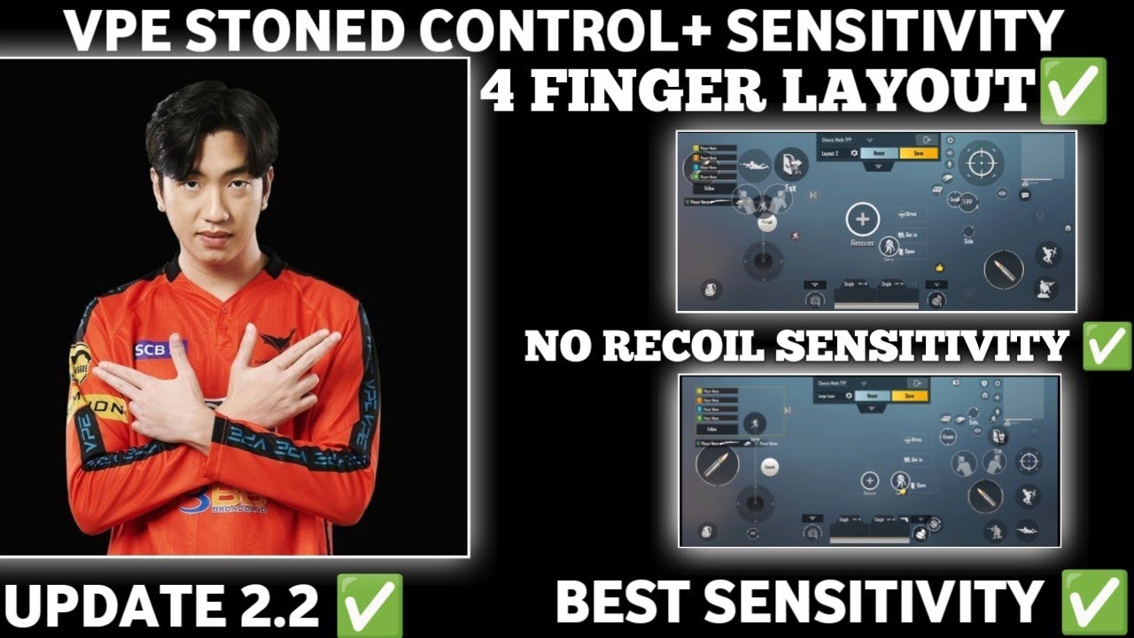 2.2🔥 PMWI CHAMPIONS SENSITIVITY AND CONTROL CODE VPE STONED !! 4 FINGER + GYROSCOPE