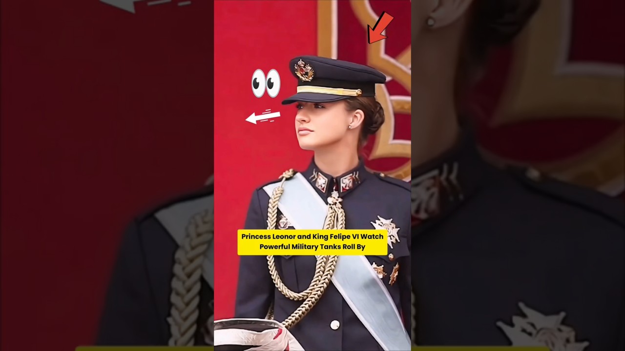 Princess Leonor and King Felipe VI Watch Powerful Military Tanks Roll By 👑🪖