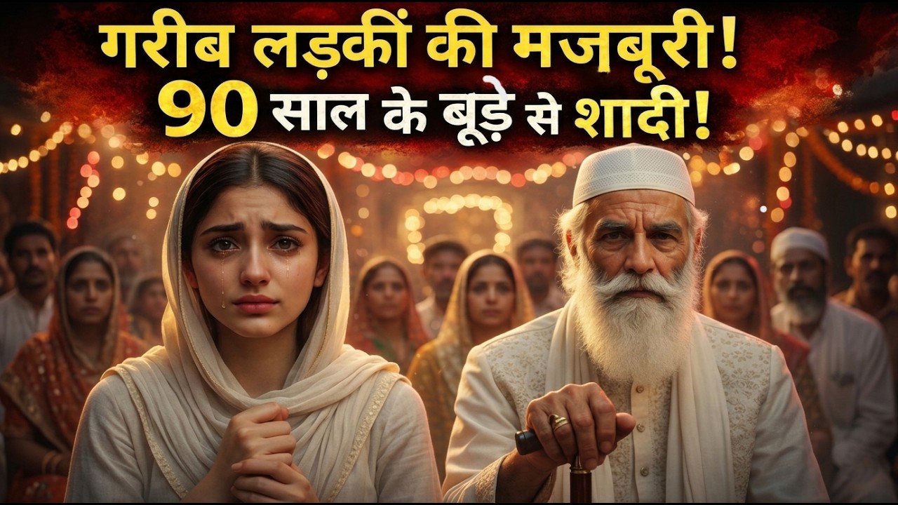 गरीब लड़की की मजबूरी 😢 90 साल के बूढ़े से करनी पड़ी शादी | Emotional Heart Touching Story