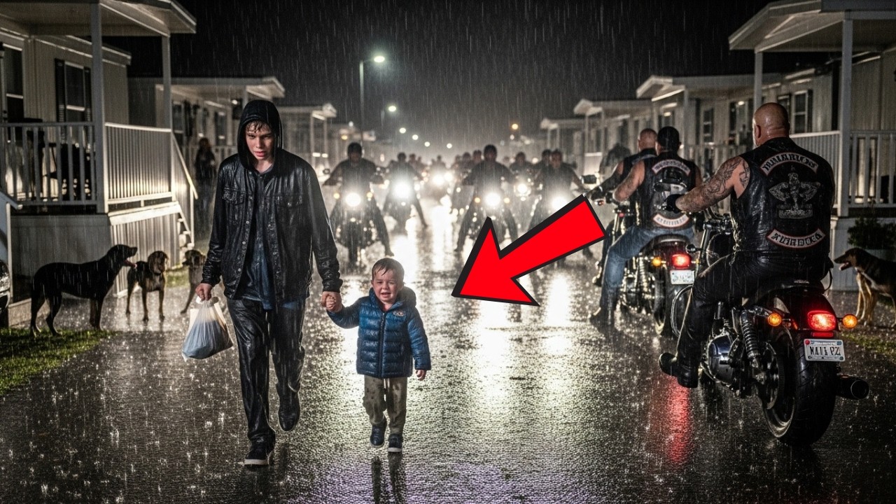 Lost Toddler in a Storm — Poor Kid Walked Her Home, Not Knowing Her Dad Leads the Biggest MC