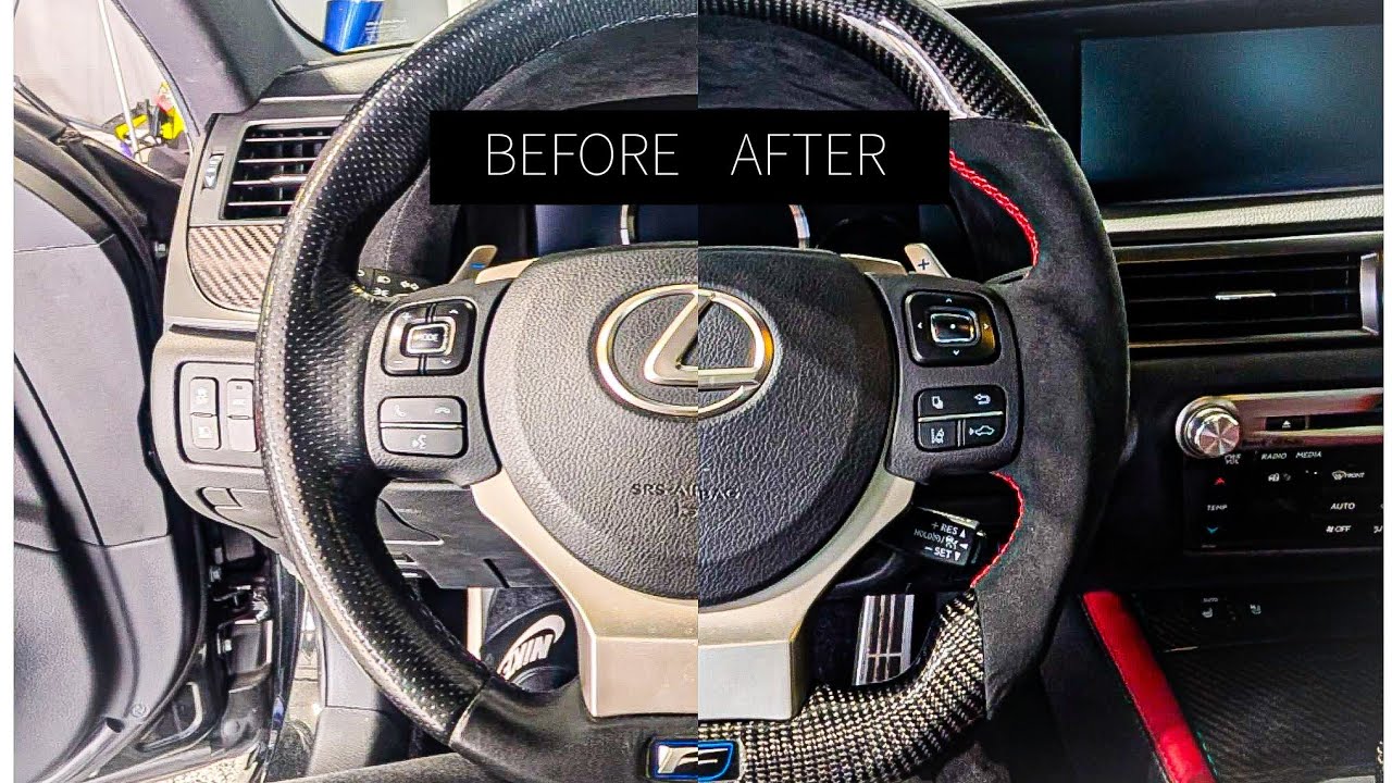 LEXUS GSF: Carbon Fiber Suede Steering Wheel Upgrade