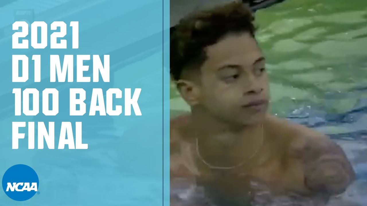 Shaine Casas wins the 100 Backstroke | 2021 NCAA Swimming Championships