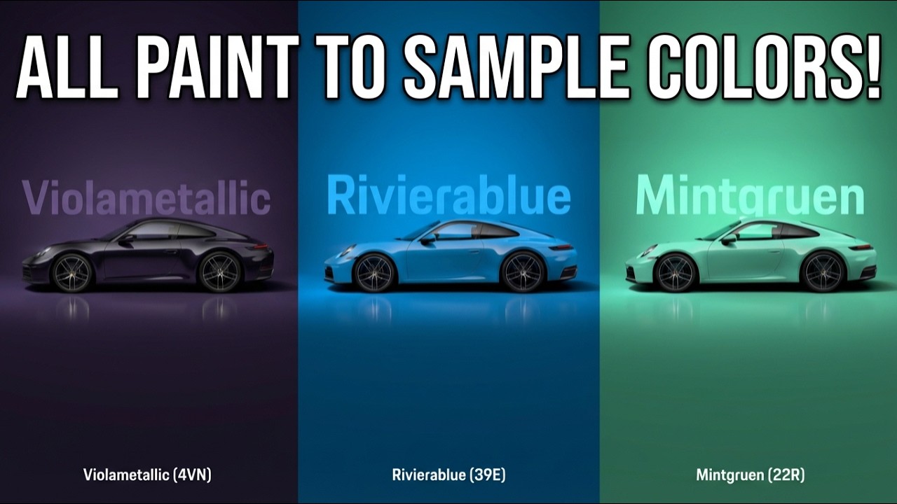 All Porsche 911 Paint to Sample Colors | 137 PTS Options for 992.2