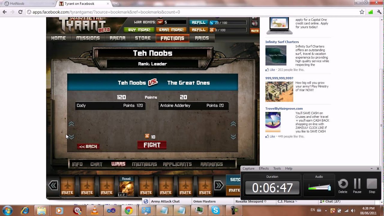 Tyrant FaceBook Game Review