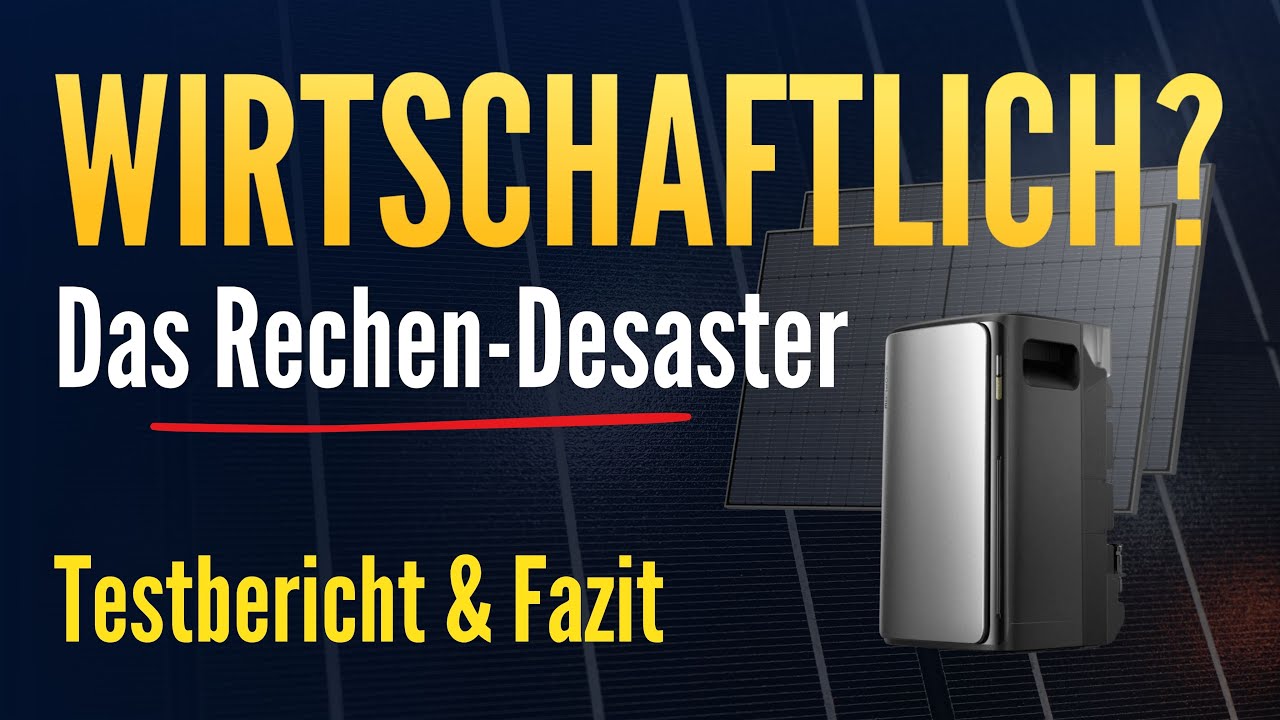 EcoFlow Stream Balkonkraftwerk mit Speicher: Warum sich die Wirtschaftlichkeit kaum berechnen lässt