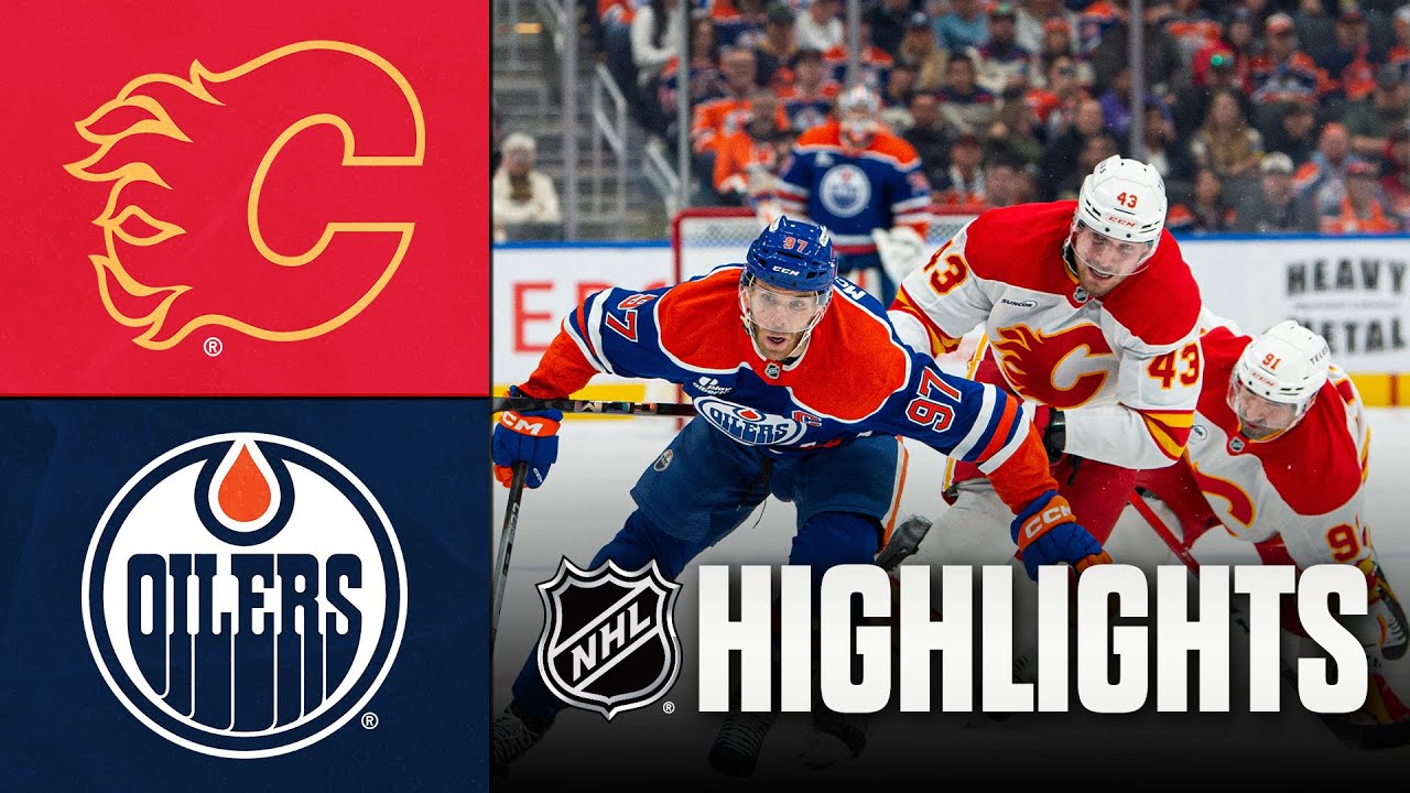 NHL Highlights | Flames vs. Oilers | October 08, 2025