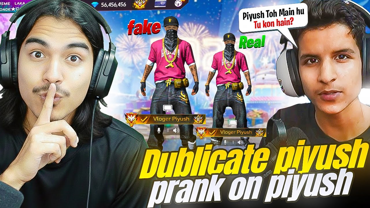 I Tried to Prank Piyush Joshi but Failed❌Garena Freefire