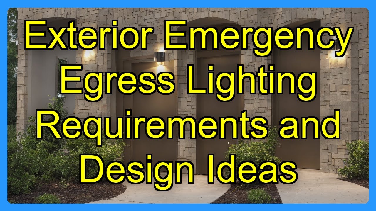 Exterior Emergency Egress Lighting Requirements and Design Ideas