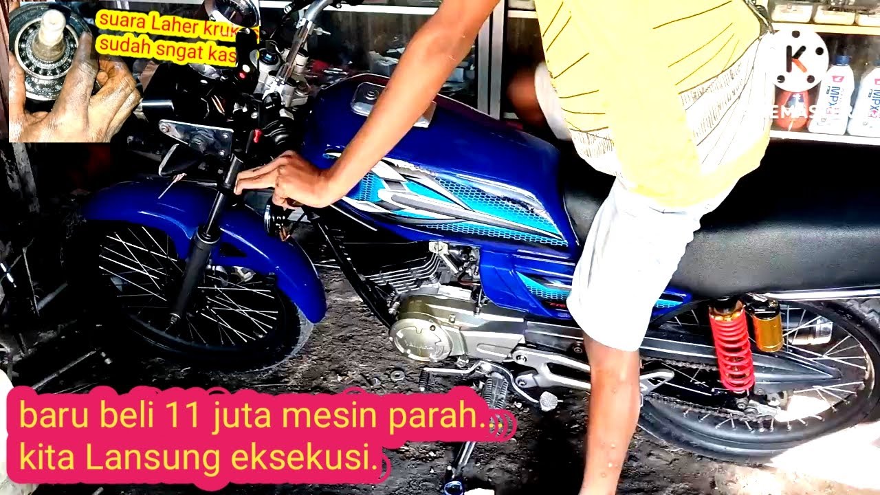 Rxking baru dibeli suara mesin kasar parah kita lansung bongkar total ck isi dalm
