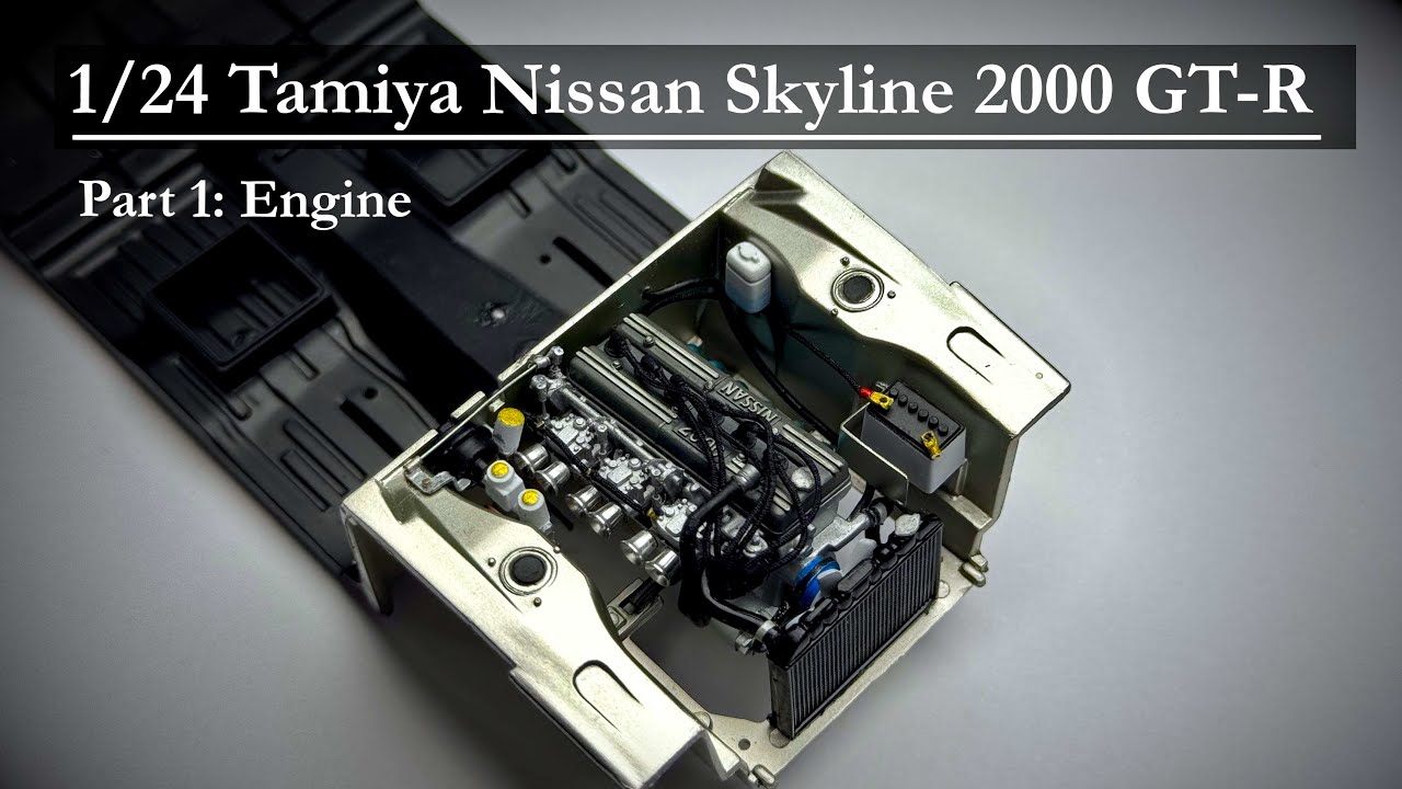 Nissan Skyline 2000 GT-R Street Custom | 1/24 | Tamiya | The Skyline series [WIP] Part 1: Engine