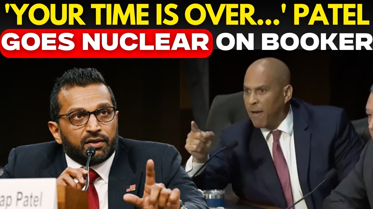 LIVE: Kash Patel Fiery Clash With Cory Booker During Senate Testimony | Donald Trump | Hearing LIVE