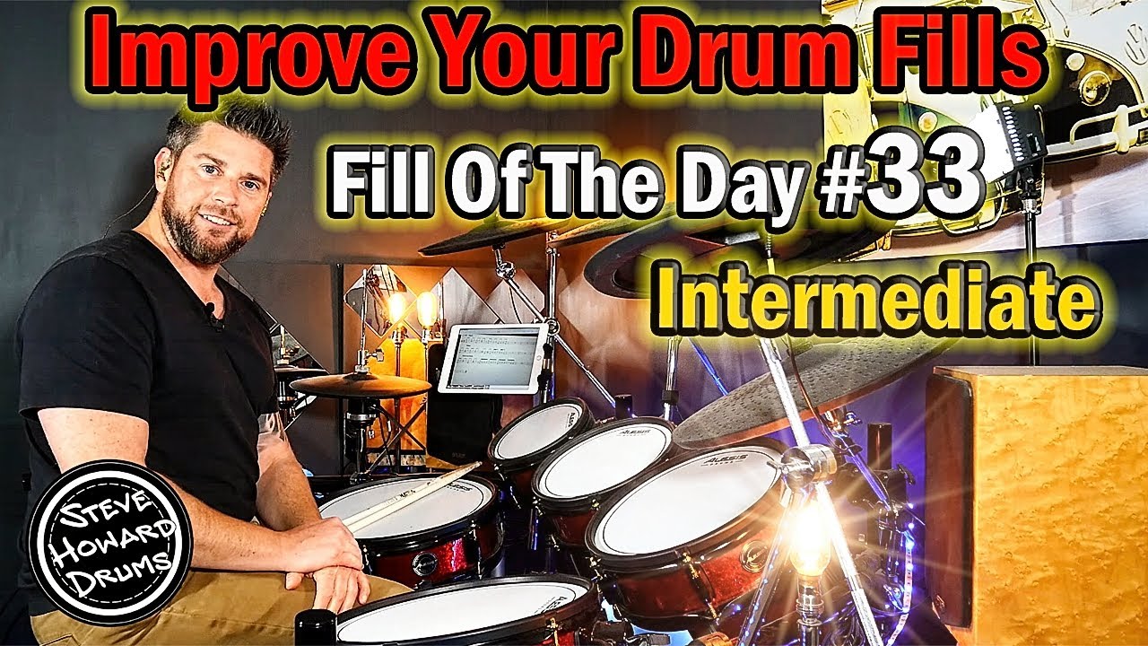 Drum Fill Of The Day - Improve Your Drum Fills - Drum Tutorial Lesson #33intermediate