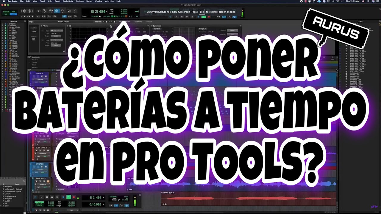 COMO PONER BATERIAS A TIEMPO EN PRO TOOLS (BEAT DETECTIVE)