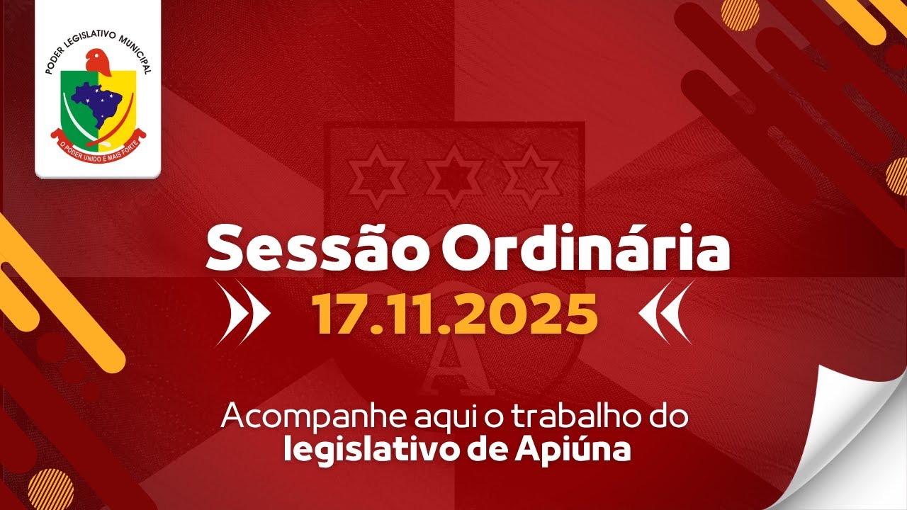 Sessão Ordinária - 17/11/2025