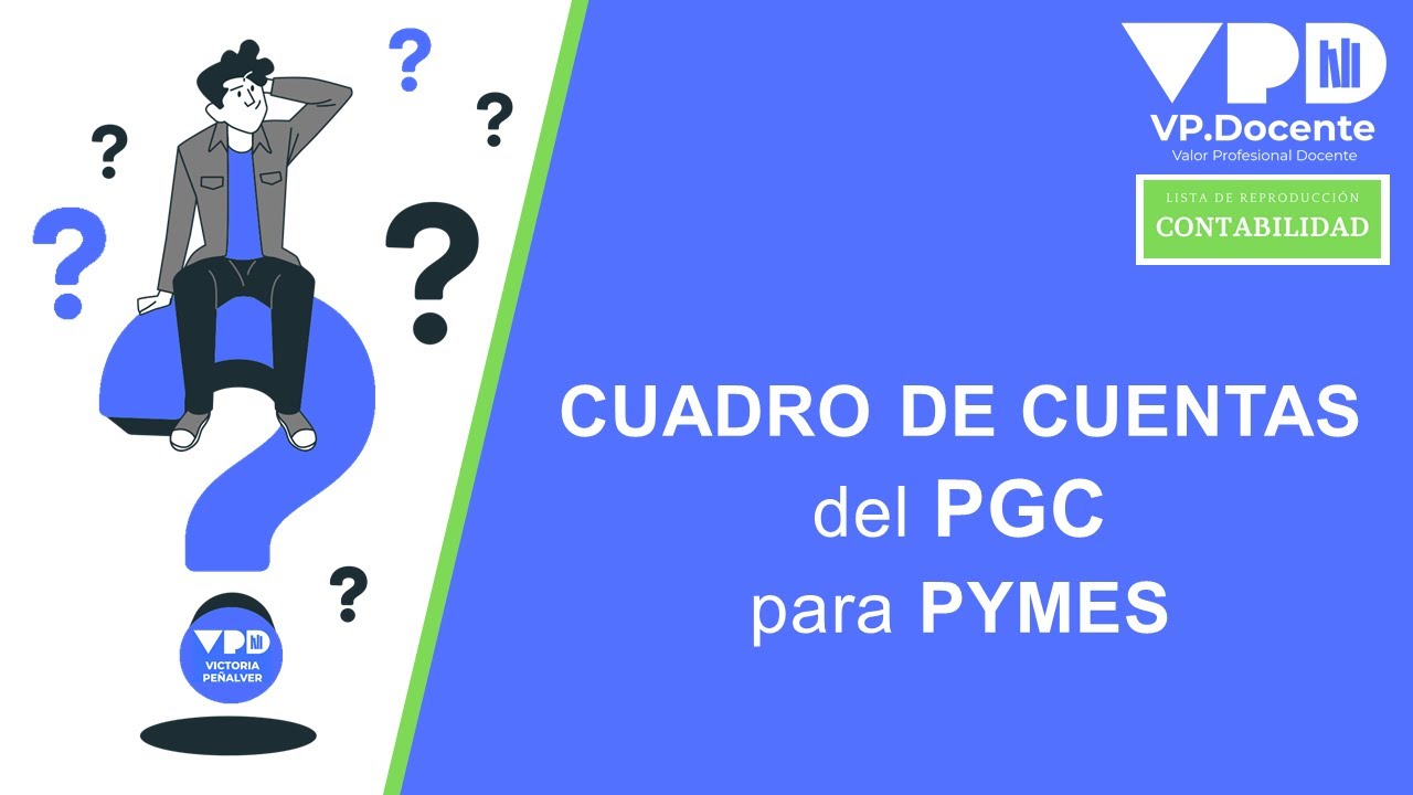 CUADRO DE CUENTAS del PGC para PYMES