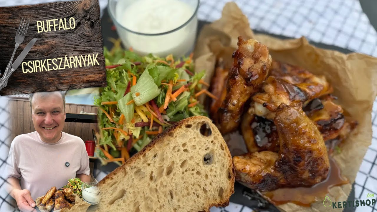 🔥 Buffalo csirkeszárnyak I Big Green Eggben 🍗🔥
