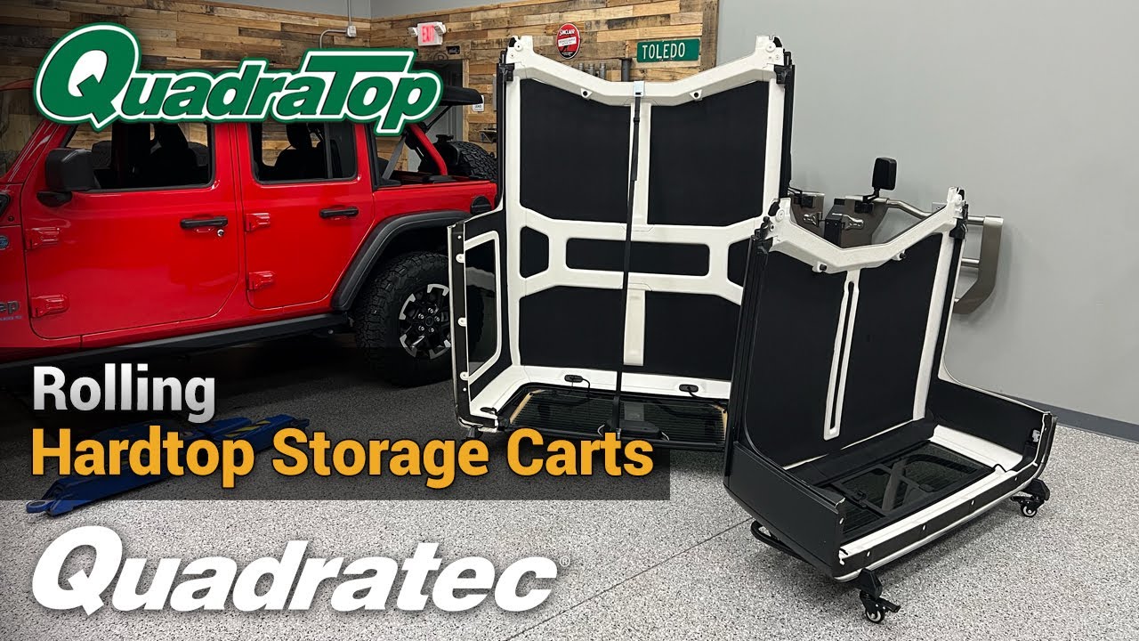 What's the best way to store your Jeep's hardtop? The QuadraTop Hardtop Storage Cart