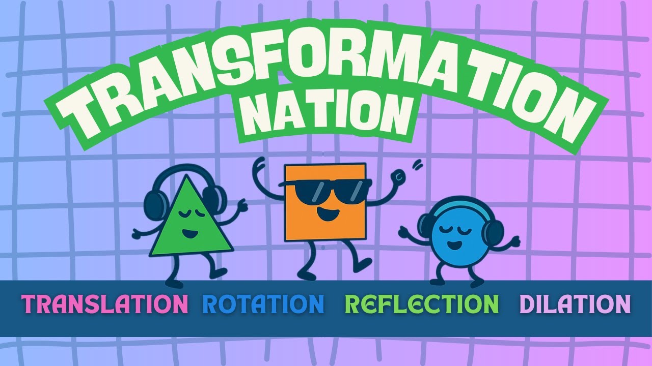 The 4 Transformations Explained as a SONG! (Translation, Rotation, Reflection, Dilation)