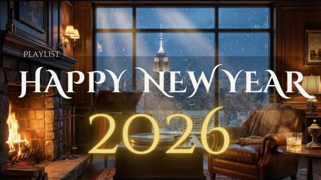 Happy New Year 2026 Jazz 🥂 10 Hours of Elegant New York Penthouse Ambience (Sleep, Store, Study,)