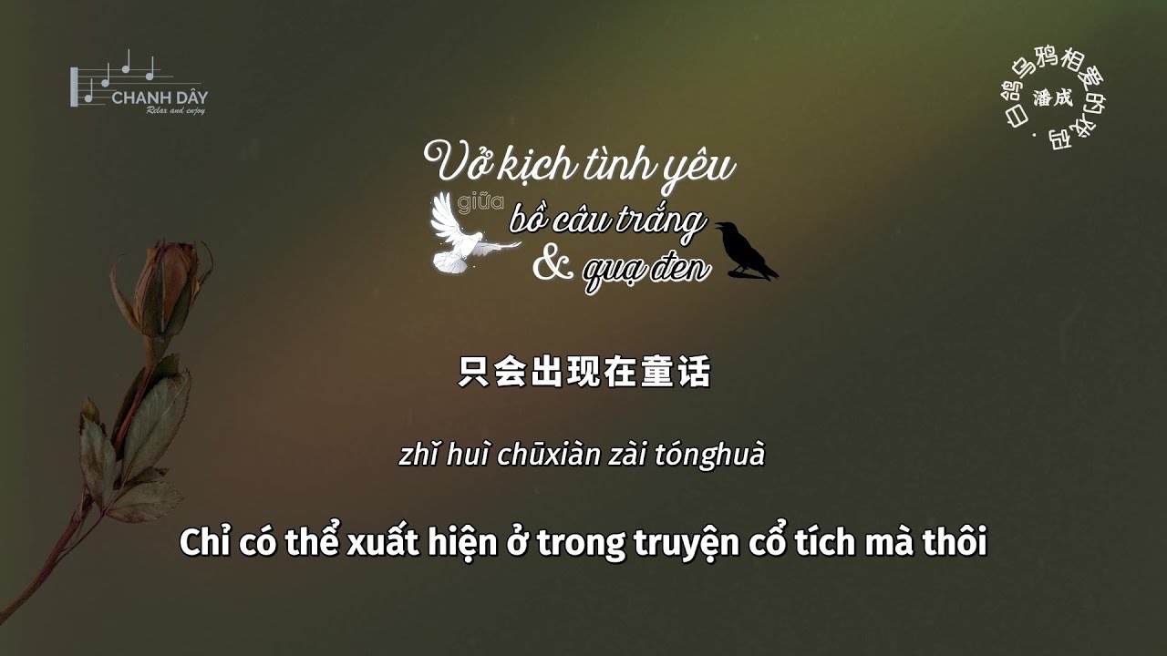 [Vietsub] Vở kịch tình yêu giữa bồ câu trắng và quạ đen (白鸽乌鸦相爱的戏码) - Phan Thành (Pika Phan) 潘成（皮卡潘)