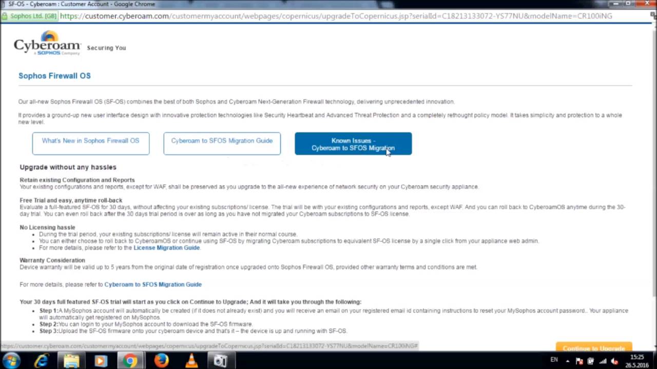 COMGUARD Webex: Cyberoam Sophos migration v 1