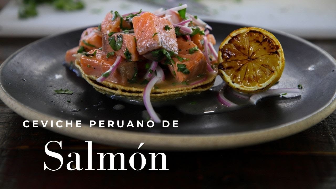 Ceviche peruano  de salmón como va!