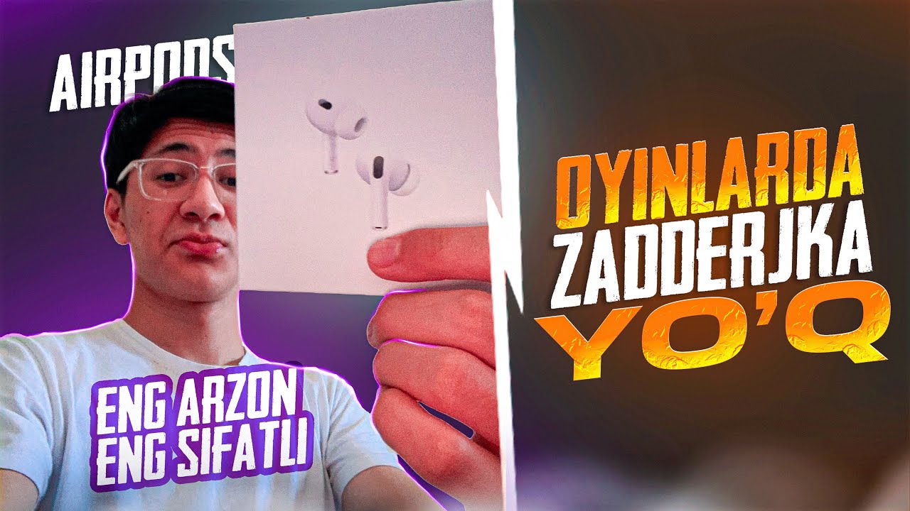 O’YINLARDA ZADDERJKA YO’Q AIRPODS | ENG ARZON VA ENG SIFATLI