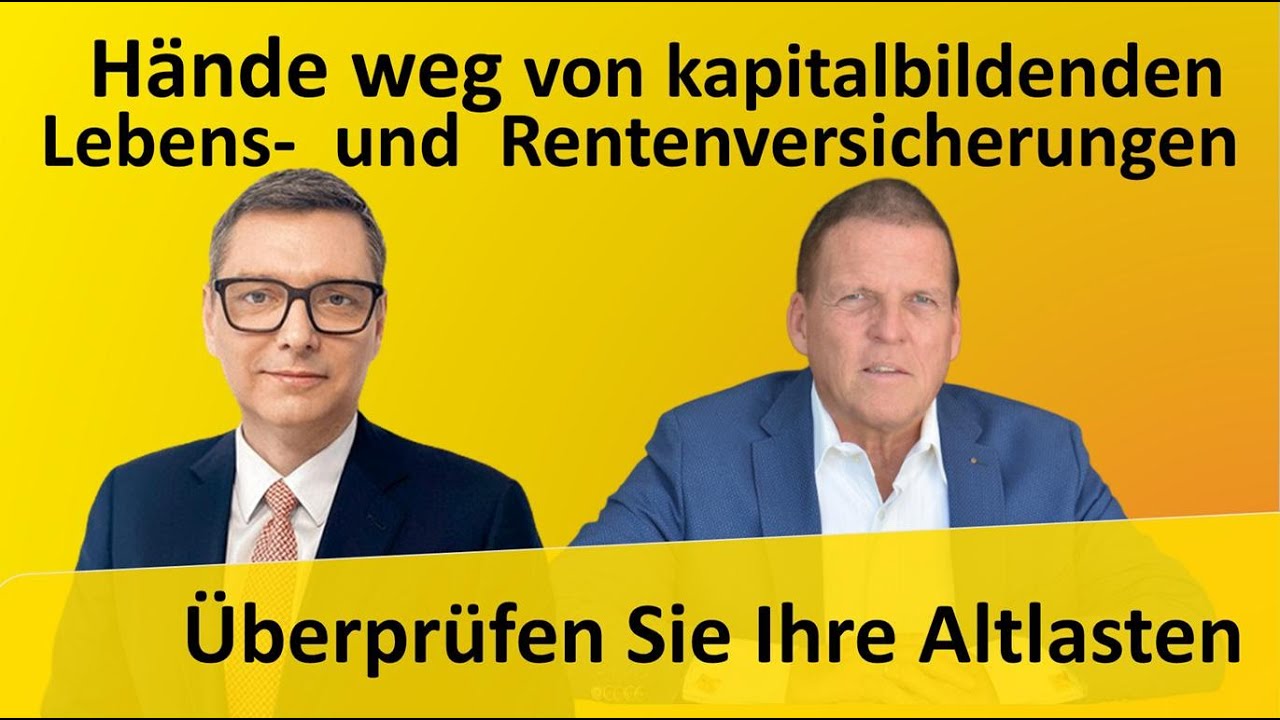 ✋ Hände weg von kapitalbildenden Lebensversicherungen ✋ Überprüfen Sie - Ihre Altlasten!