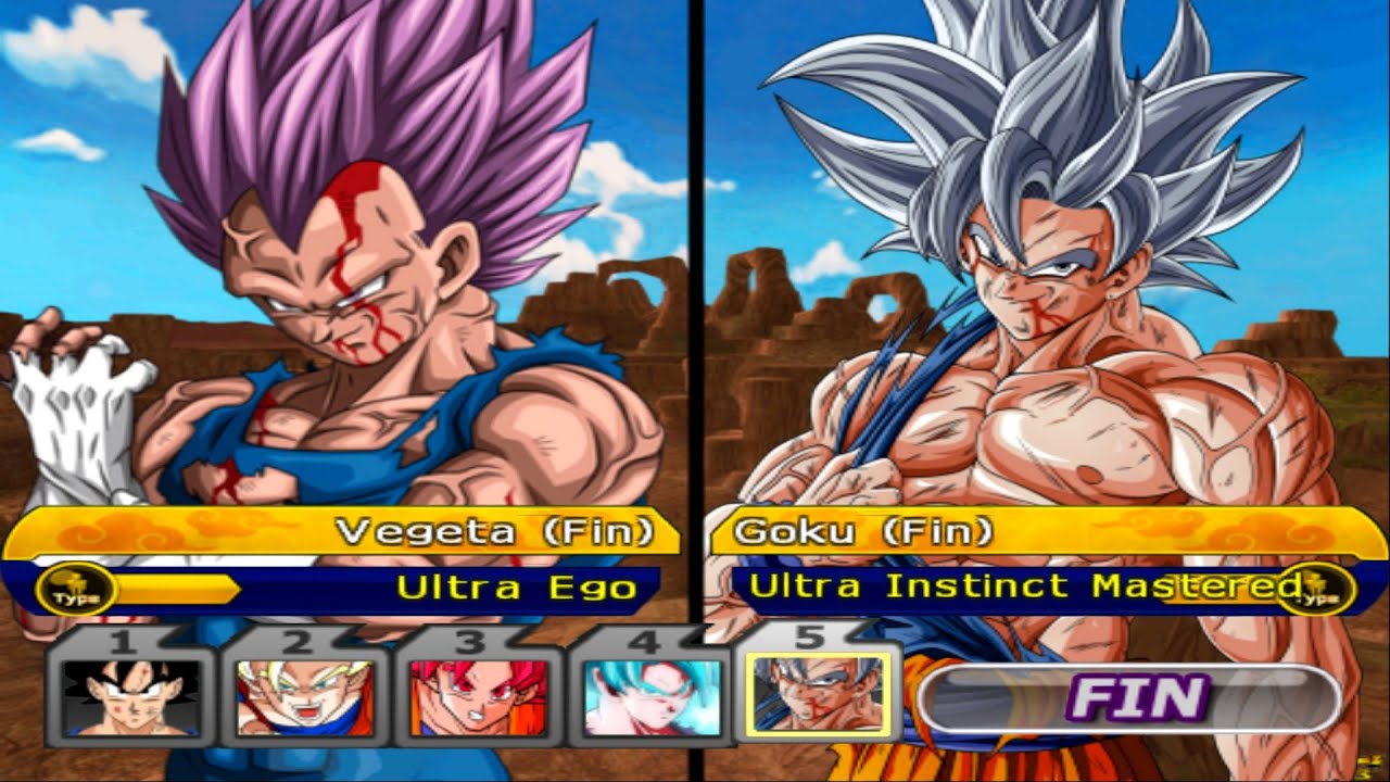 TEAM VEGETA UE VS TEAM GOKU UI EN DRAGON BALL Z BUDOKAI TENKAICHI 3 MODS NEW ISO  CANON DBS GAMEPLAY