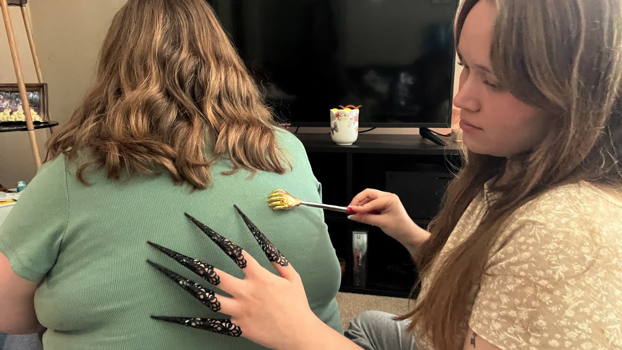 asmr | tingly back scratching w/ tools 🤩💙